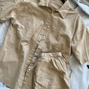 Short Sleeve Button Down & Short Set